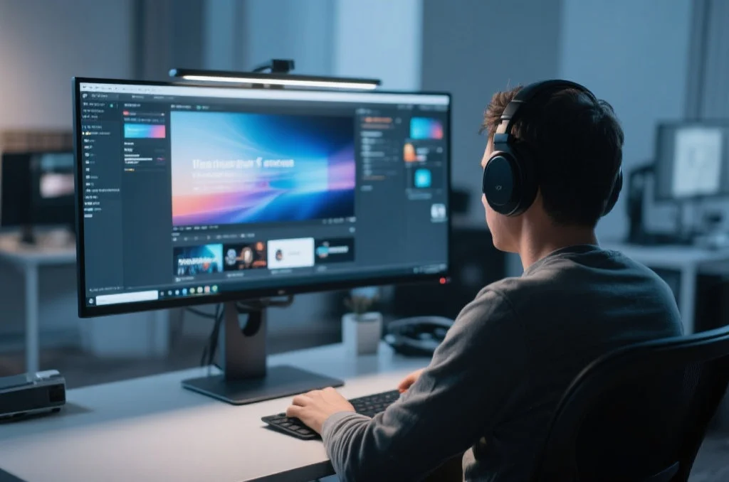 用户在桌面电脑上享受双赢2的沉浸式娱乐体验